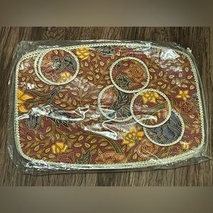 6 Placemat and 6 Coaster Set Boho